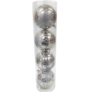 Bolas Navideñas 10 CM X 4 Uds