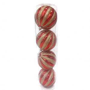 Bolas Navideñas 10 CM X 4 Uds