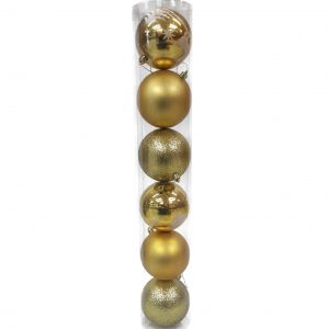 Bolas Navideñas 10 CM X 6 Uds