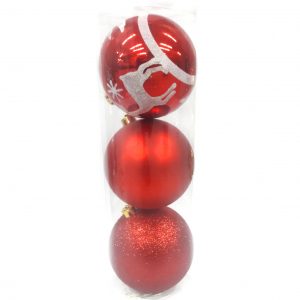 Bolas Navideñas  15 CM X 3 Uds