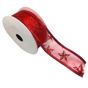 Cinta Navideña Roja