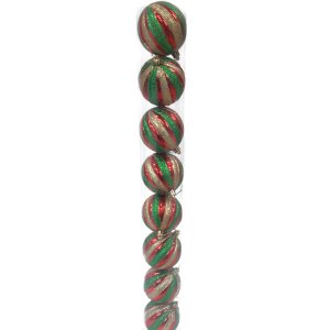 Bolas Navideñas Lineales 8CM X 8 Uds