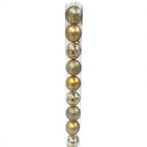 Bolas Navideñas 8 CM X 9 Uds