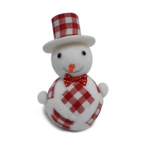 Muñeco de nieve cuadros 20cm