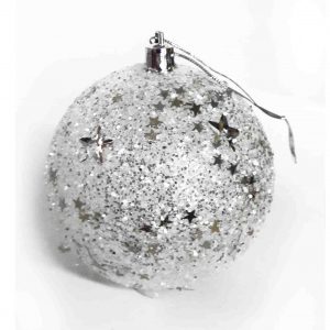 Bolas Navideñas Brillantes con Estrellas