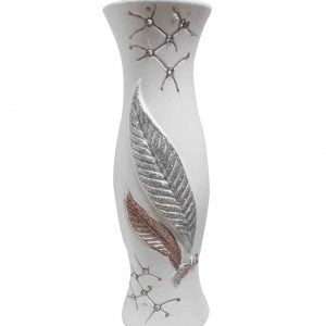 Jarron en Ceramica Hojas