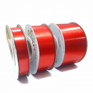 Cinta de papel solida Roja