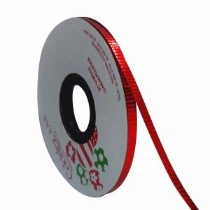 Cinta de papel Corrugada Metalizada Roja
