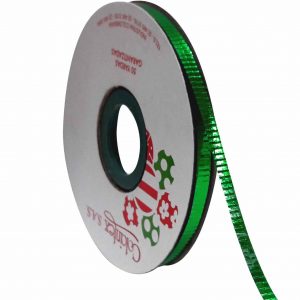 Cinta de papel Corrugada Metalizada Verde