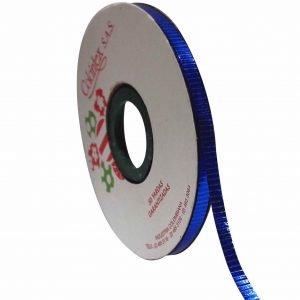 Cinta de papel Corrugada Metalizada Azul Rey