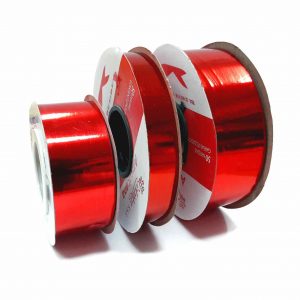Cinta de papel metalizada Roja