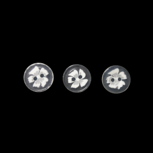 Boton Polyester Tornasol 2H 24L Flor