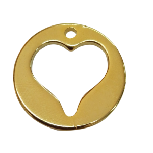 Dije de Metal Circulo Baño en oro