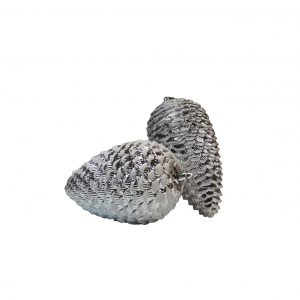 Bolas Navideñas 19cm Piñas X 2 Piezas