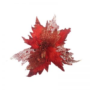 Flor-Ponsetia-Gamuza-Malla-9-Petalos-30-CMS-0425-106-MG17-96-ROJO-Almacenes-romulo-montes