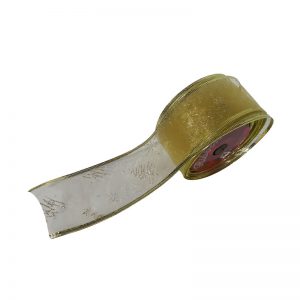 Cintas Navideñas Tull Escarchada 6Cm
